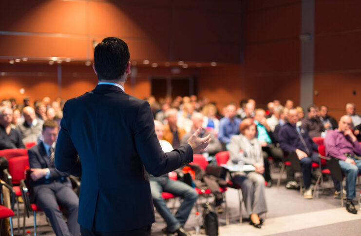 zakelijke conferentie
